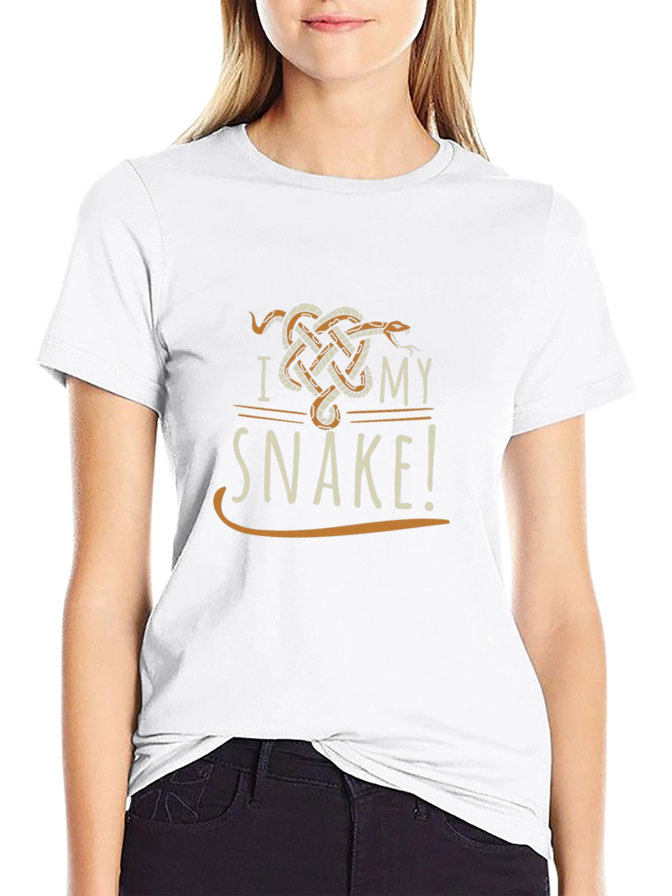 I Love My Snake T-Shirt - Unique Graphic Tee