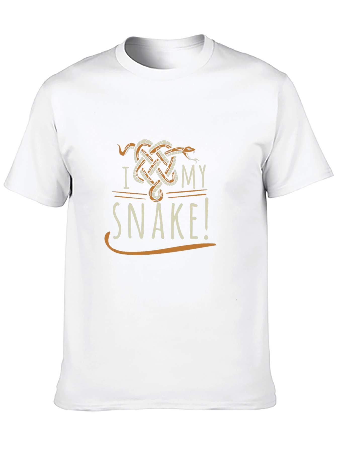 I Love My Snake T-Shirt - Unique Graphic Tee