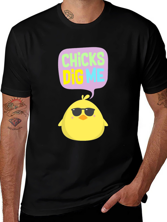 Chicks Dig Me Tee - Cool Chick with Shades T-Shirt