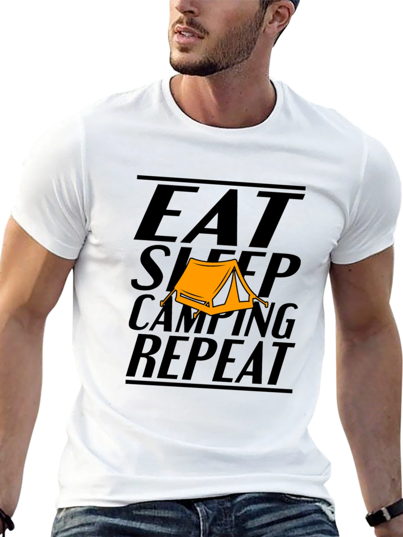 Eat Sleep Camping Repeat T-Shirt