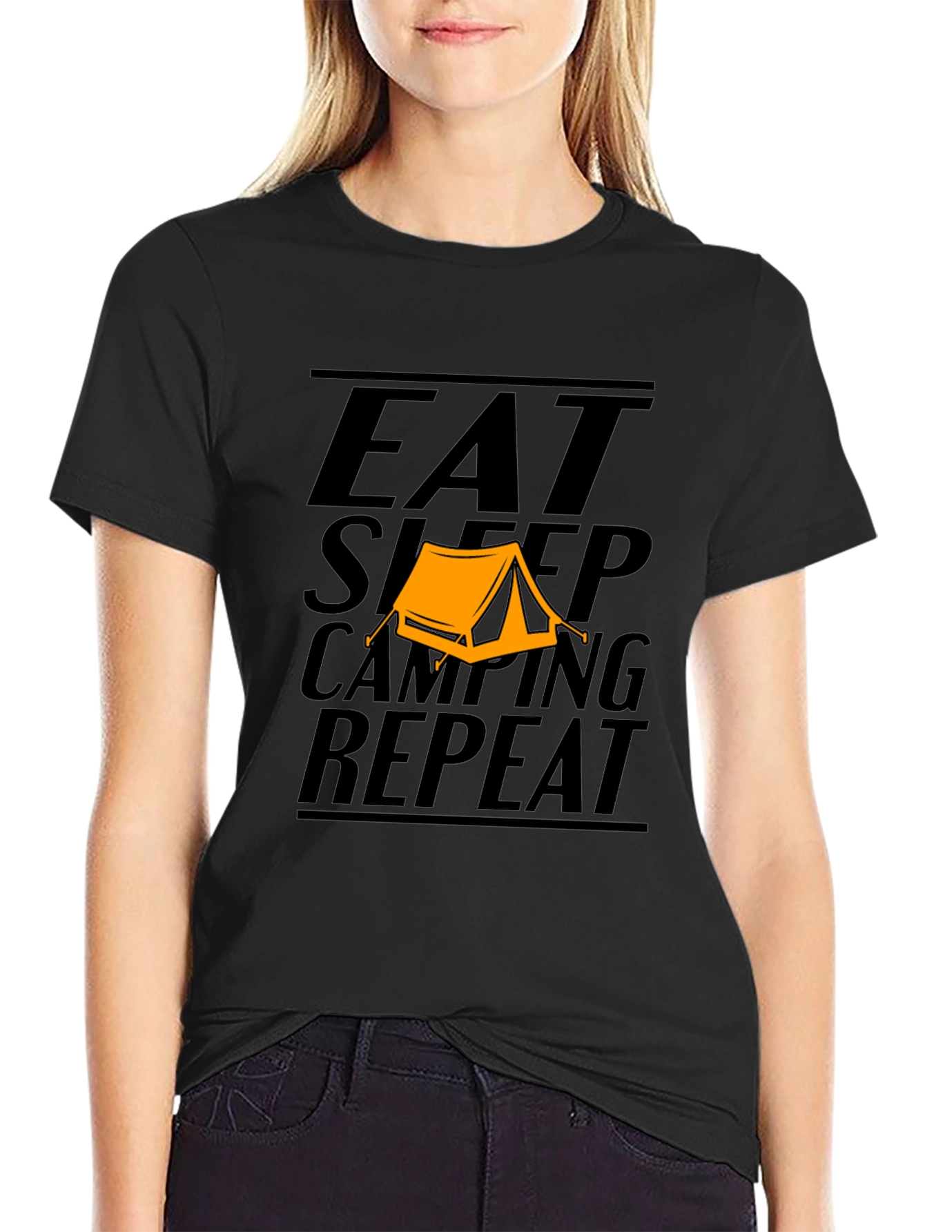 Eat Sleep Camping Repeat T-Shirt