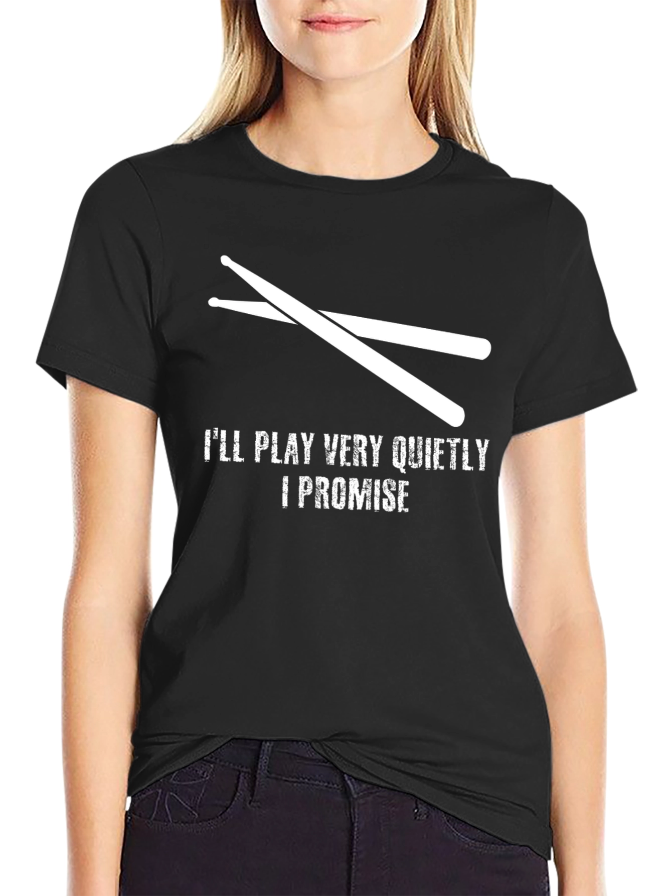 Drummer T-Shirt - Ill Play Very Quietly Promise