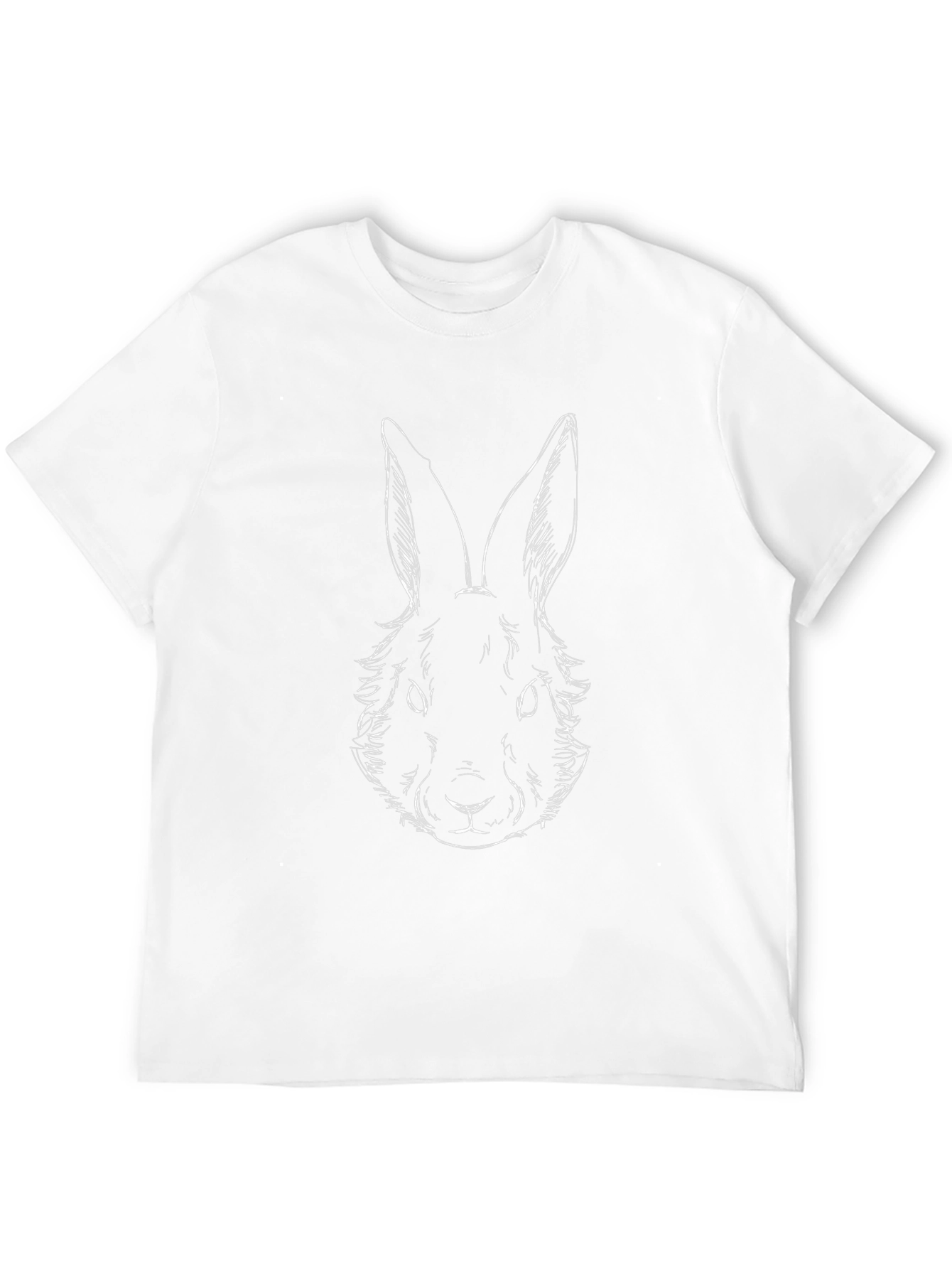 Rabbit Graphic Tee - Mens Black Casual T-Shirt