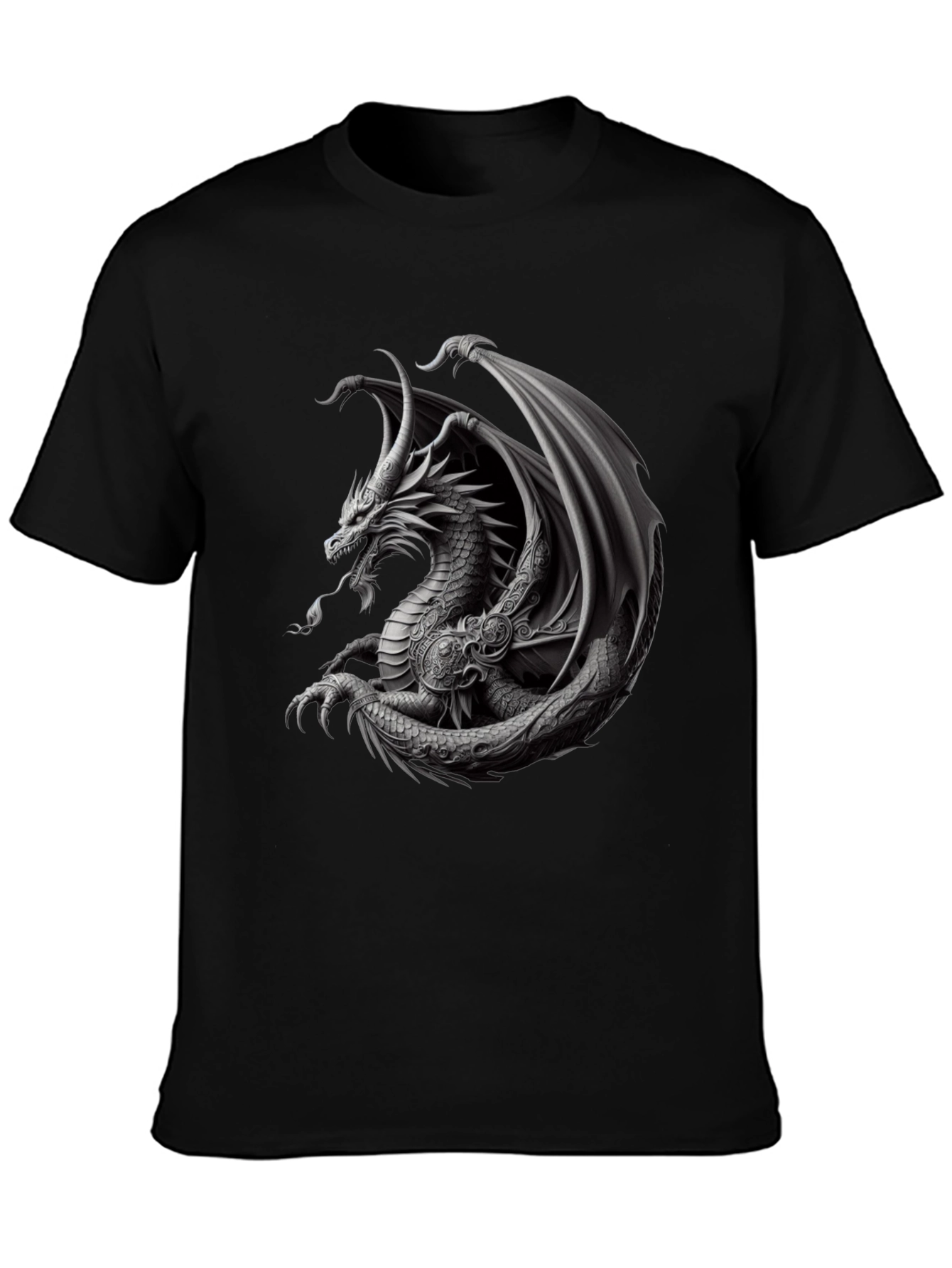 Dragon Graphic T-Shirt - Black
