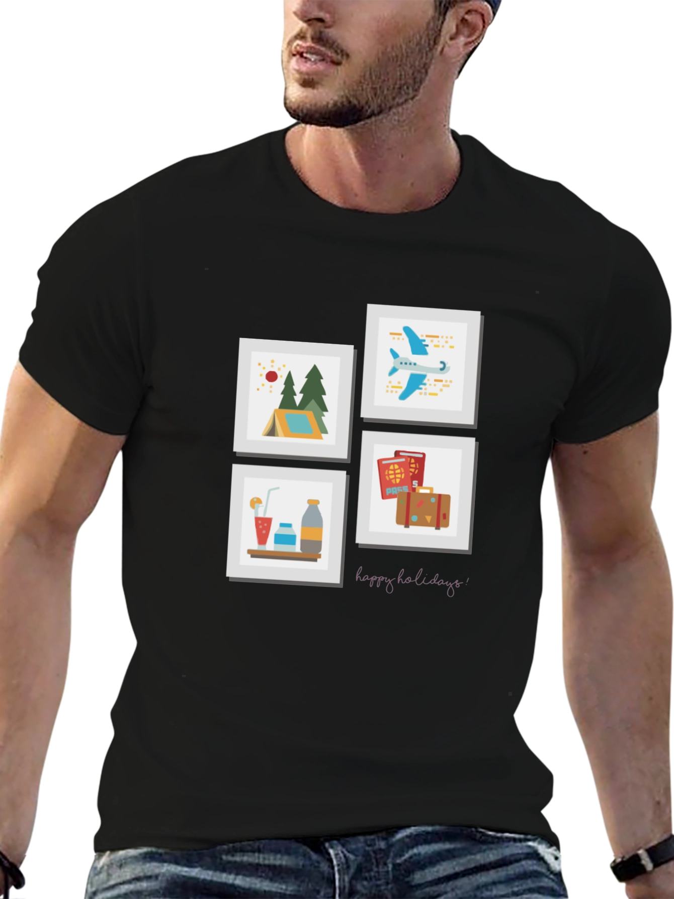 Travel Memories T-Shirt - Happy Holidays Souvenir Tee