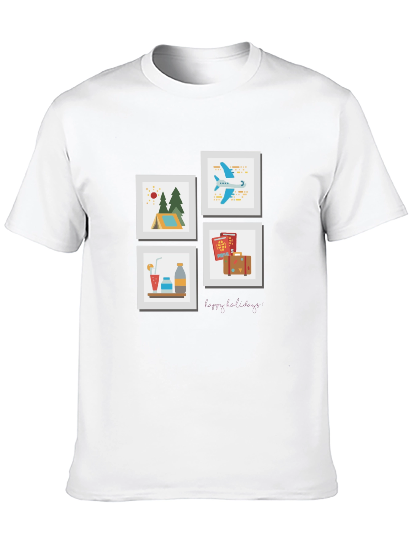 Travel Memories T-Shirt - Happy Holidays Souvenir Tee
