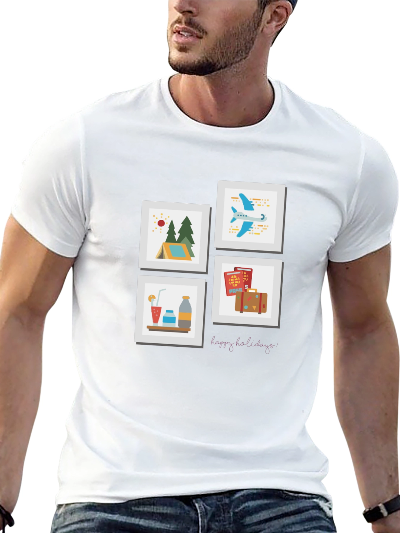 Travel Memories T-Shirt - Happy Holidays Souvenir Tee
