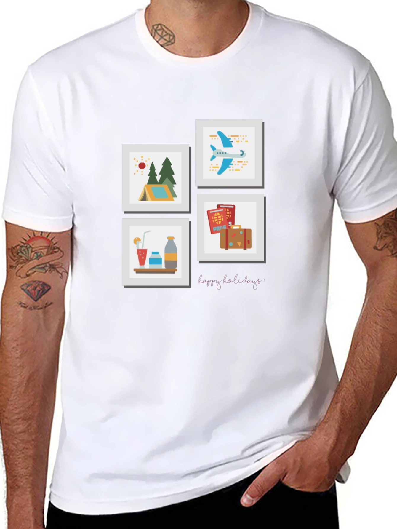 Travel Memories T-Shirt - Happy Holidays Souvenir Tee