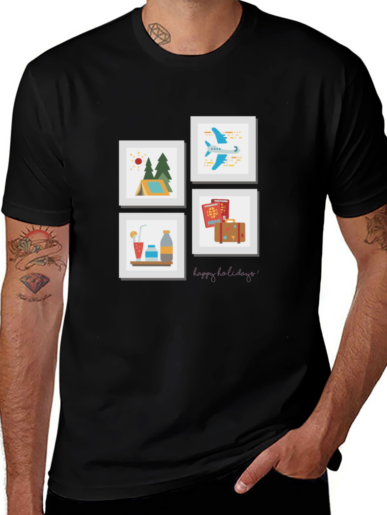 Travel Memories T-Shirt - Happy Holidays Souvenir Tee