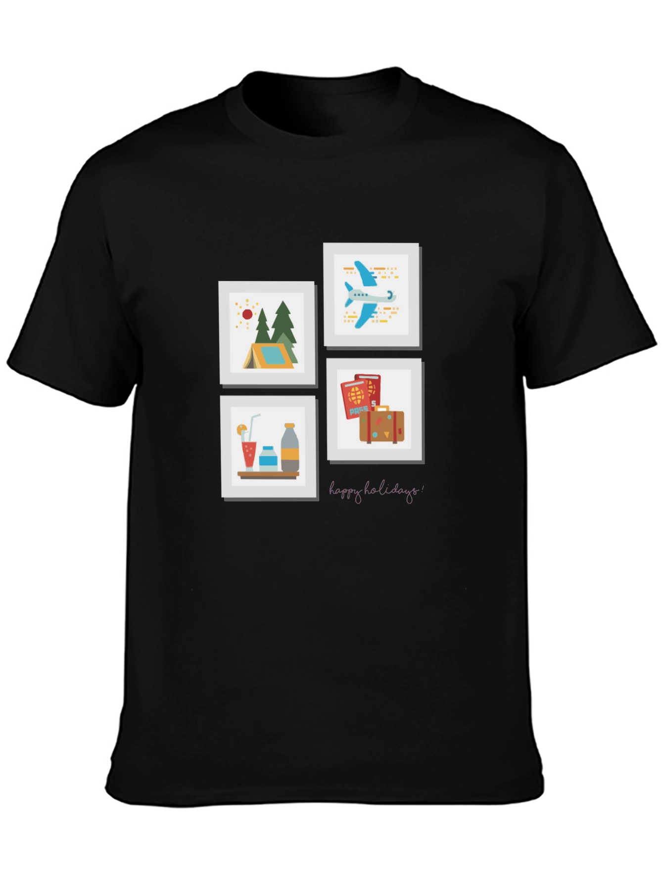 Travel Memories T-Shirt - Happy Holidays Souvenir Tee