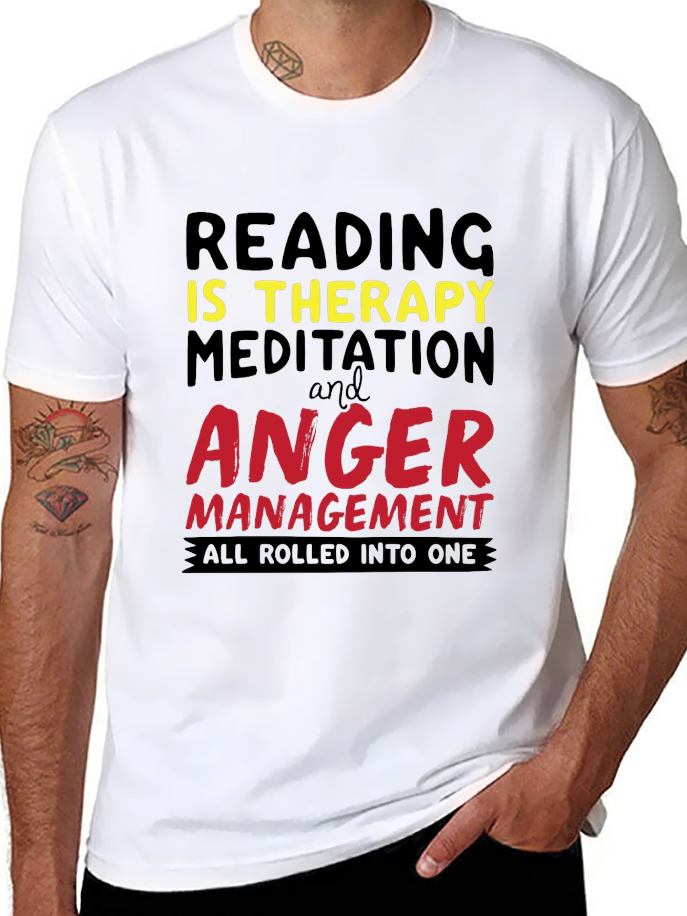 Reading Therapy T-Shirt - Anger Management Tee