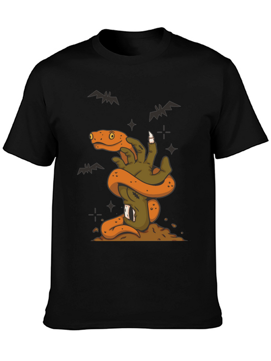 Halloween Zombie Hand Snake T-Shirt