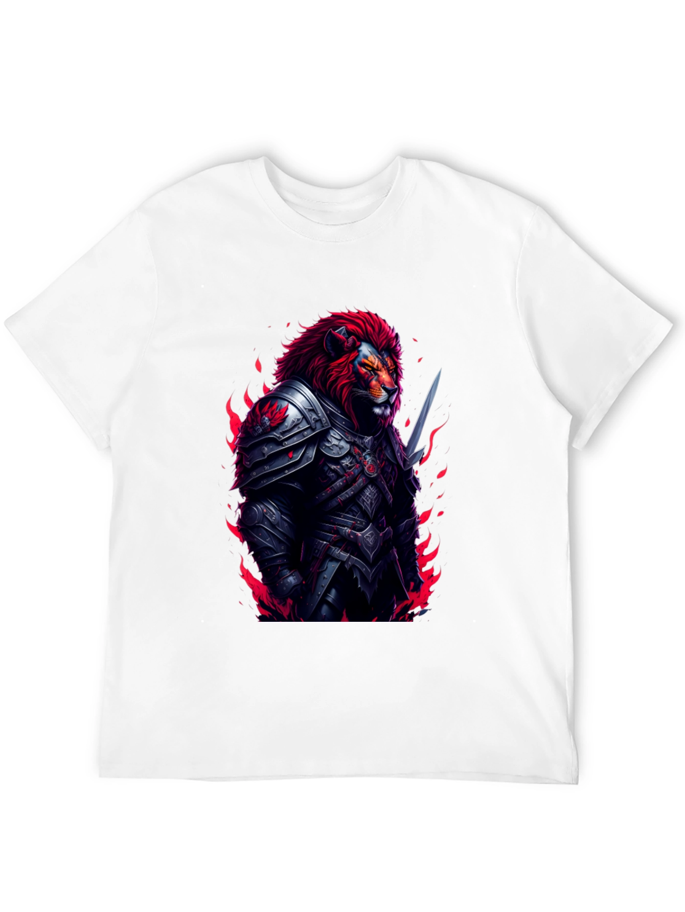 Lion Knight Graphic T-Shirt
