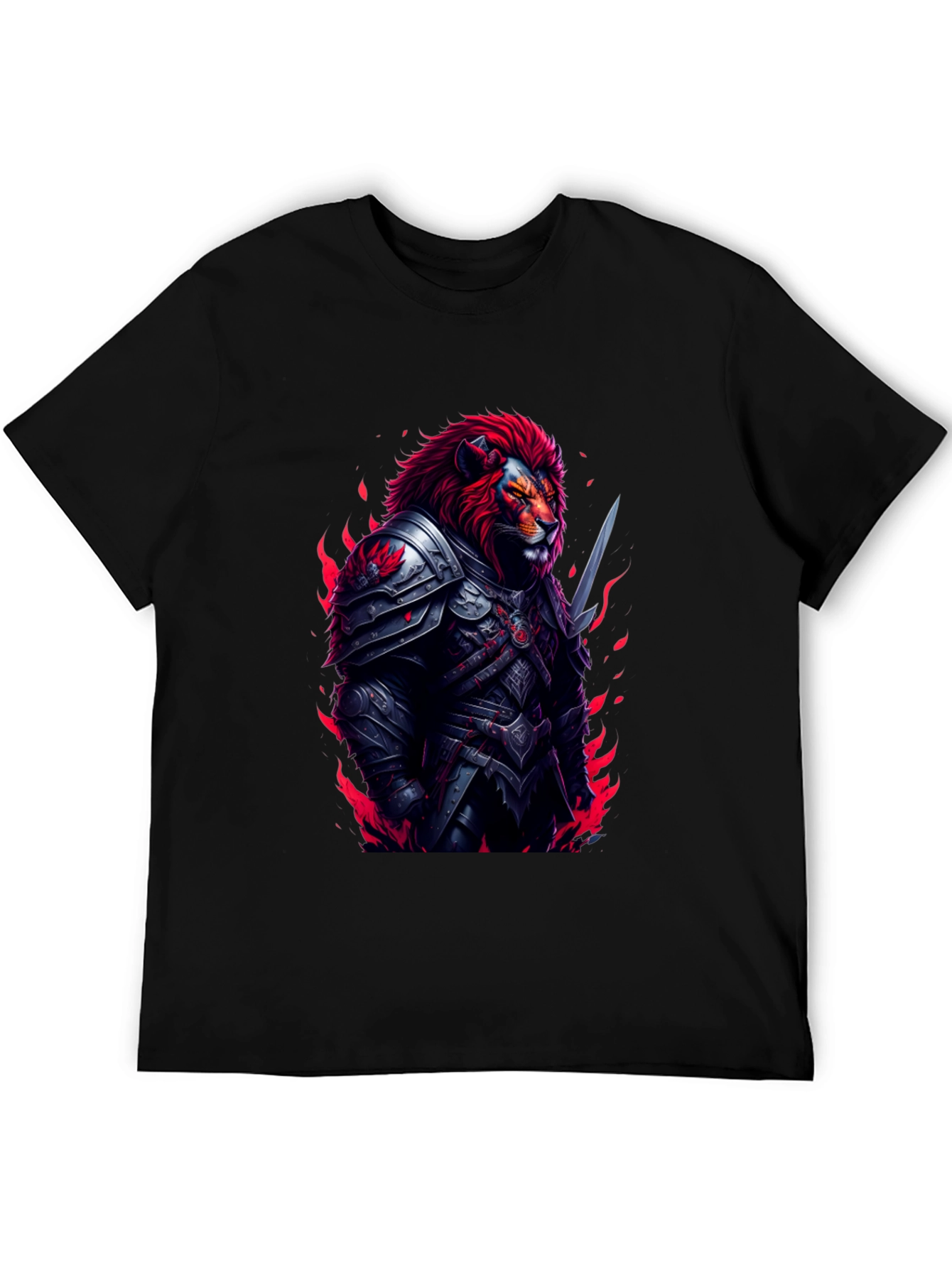 Lion Knight Graphic T-Shirt