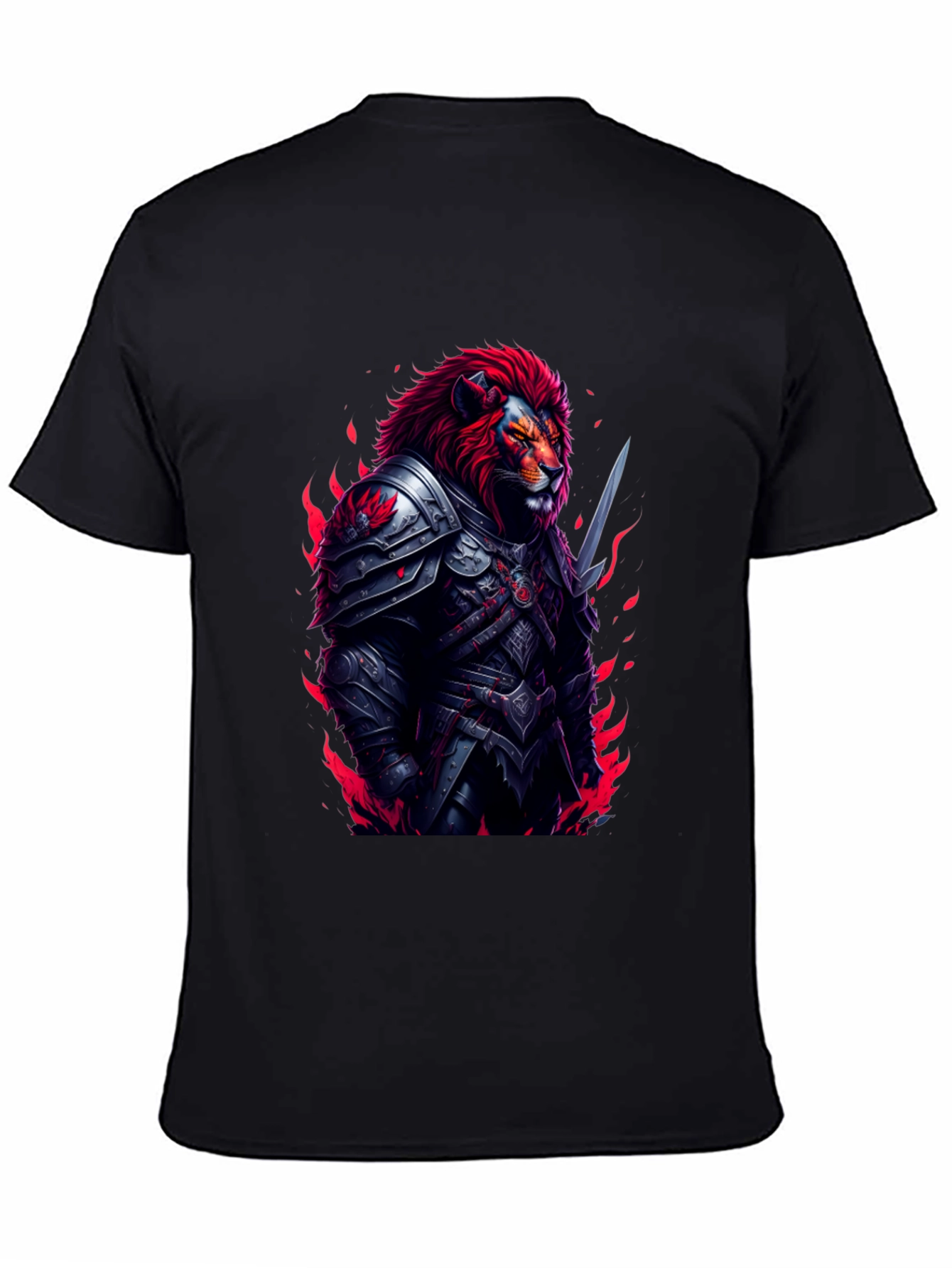 Lion Knight Graphic T-Shirt