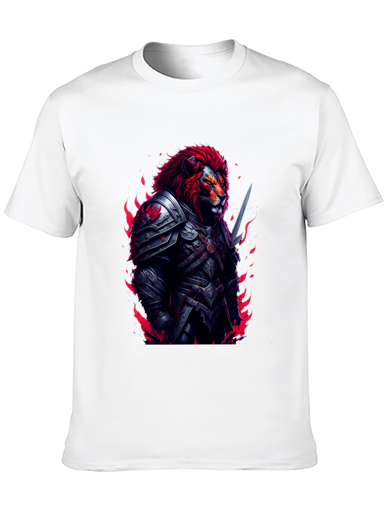 Lion Knight Graphic T-Shirt