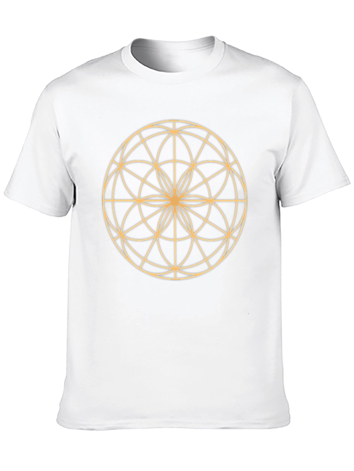 Geometric Mandala Graphic Black T-Shirt