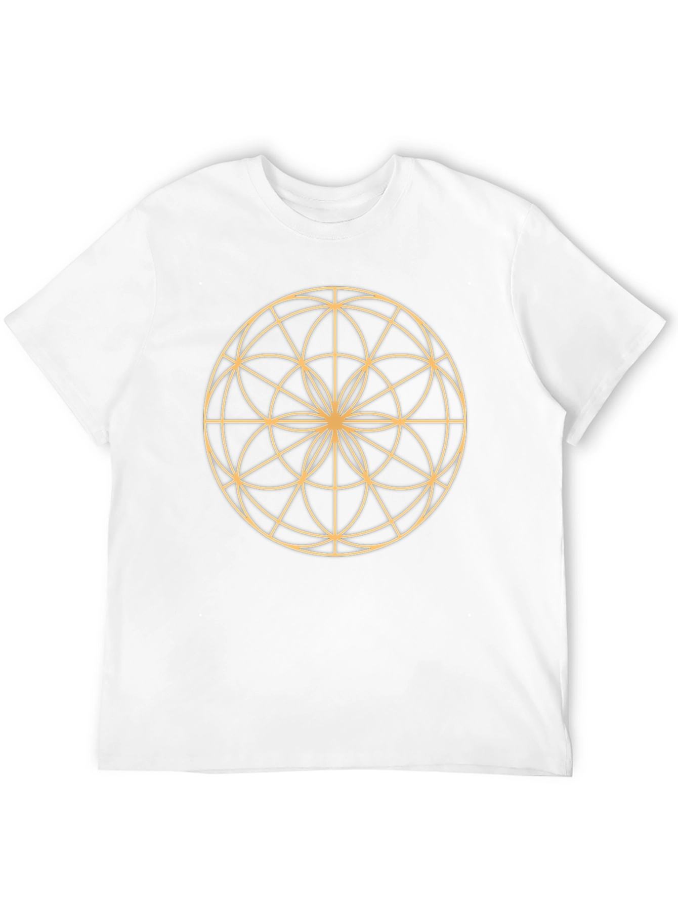 Geometric Mandala Graphic Black T-Shirt