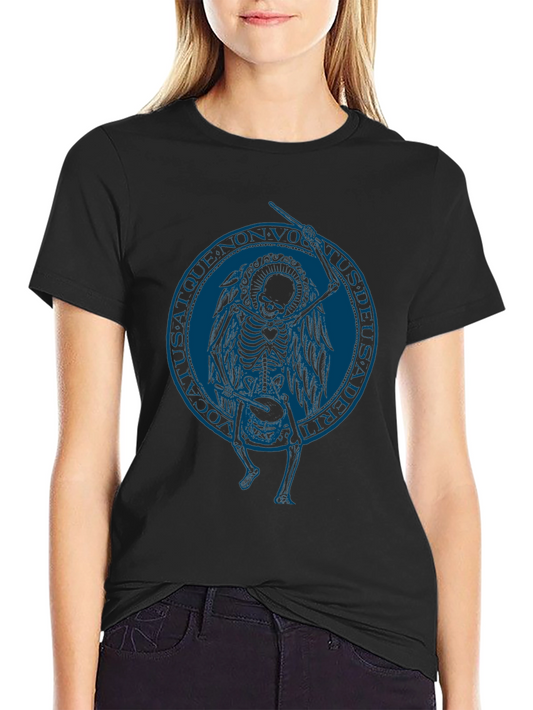 Skeleton Angel Graphic Tee - Black T-Shirt