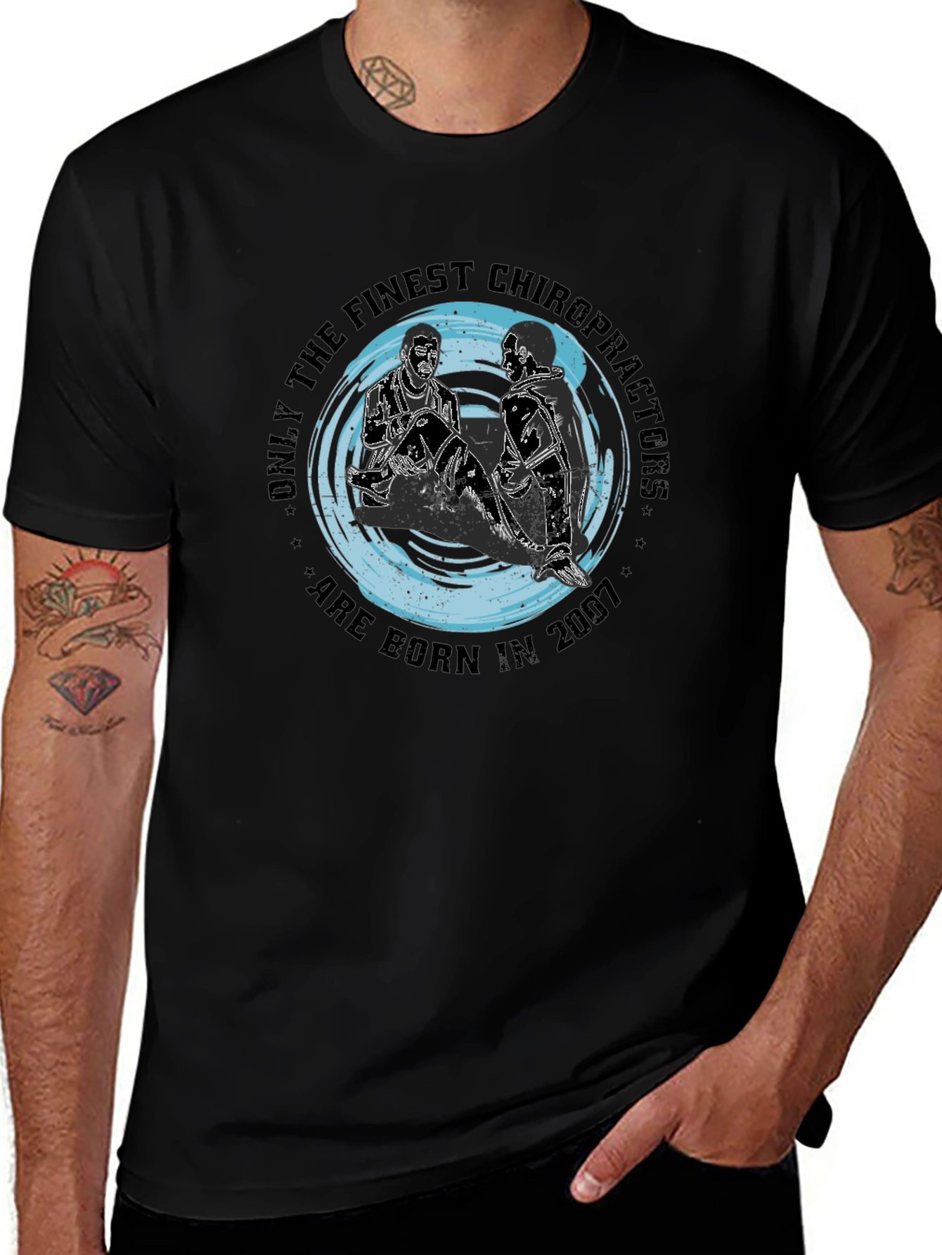 Finest Chiropractors T-Shirt - Born in 2007