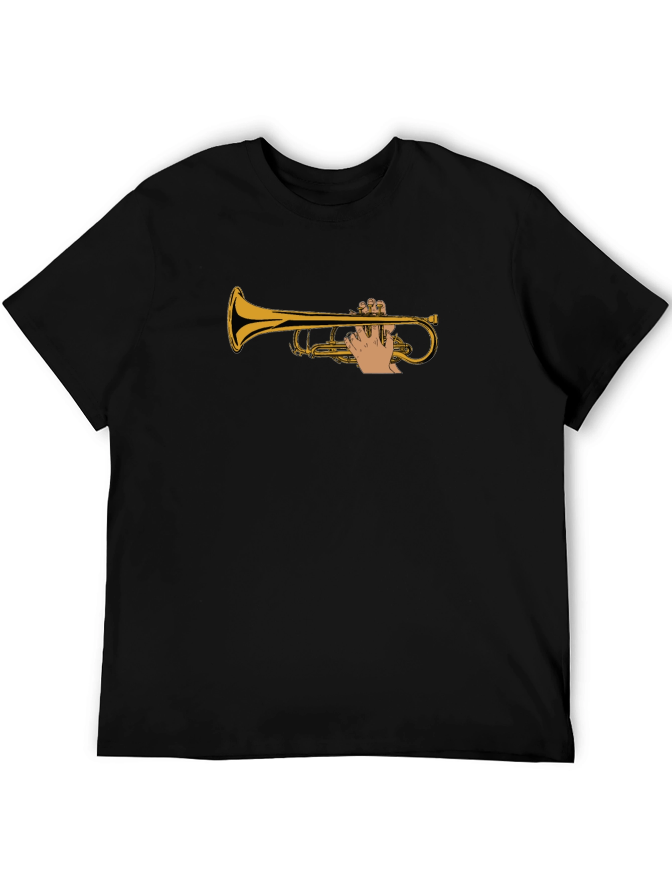 Trumpet Player Black T-Shirt