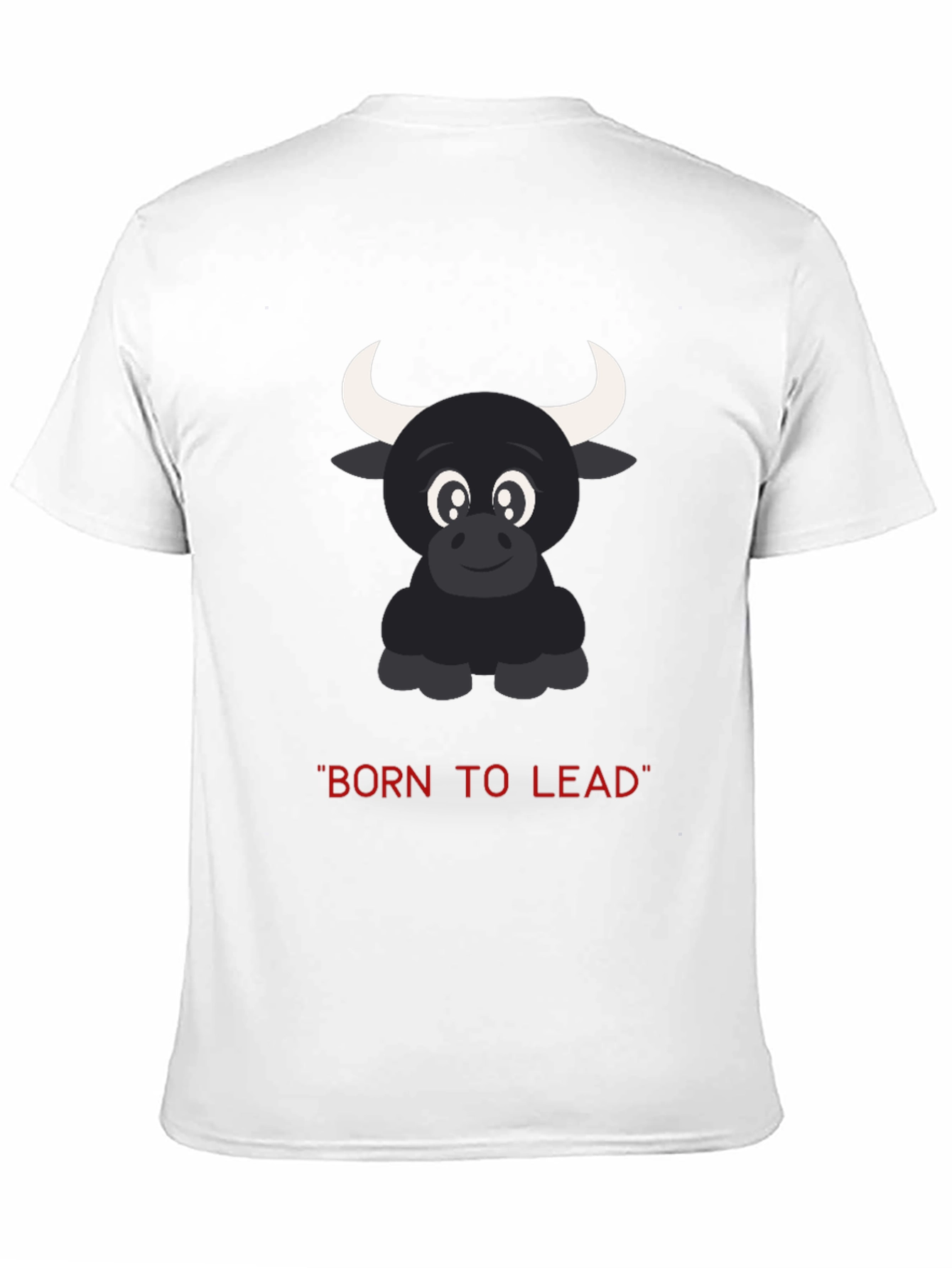 Born to Lead: Bull Graphic Black T-Shirt
