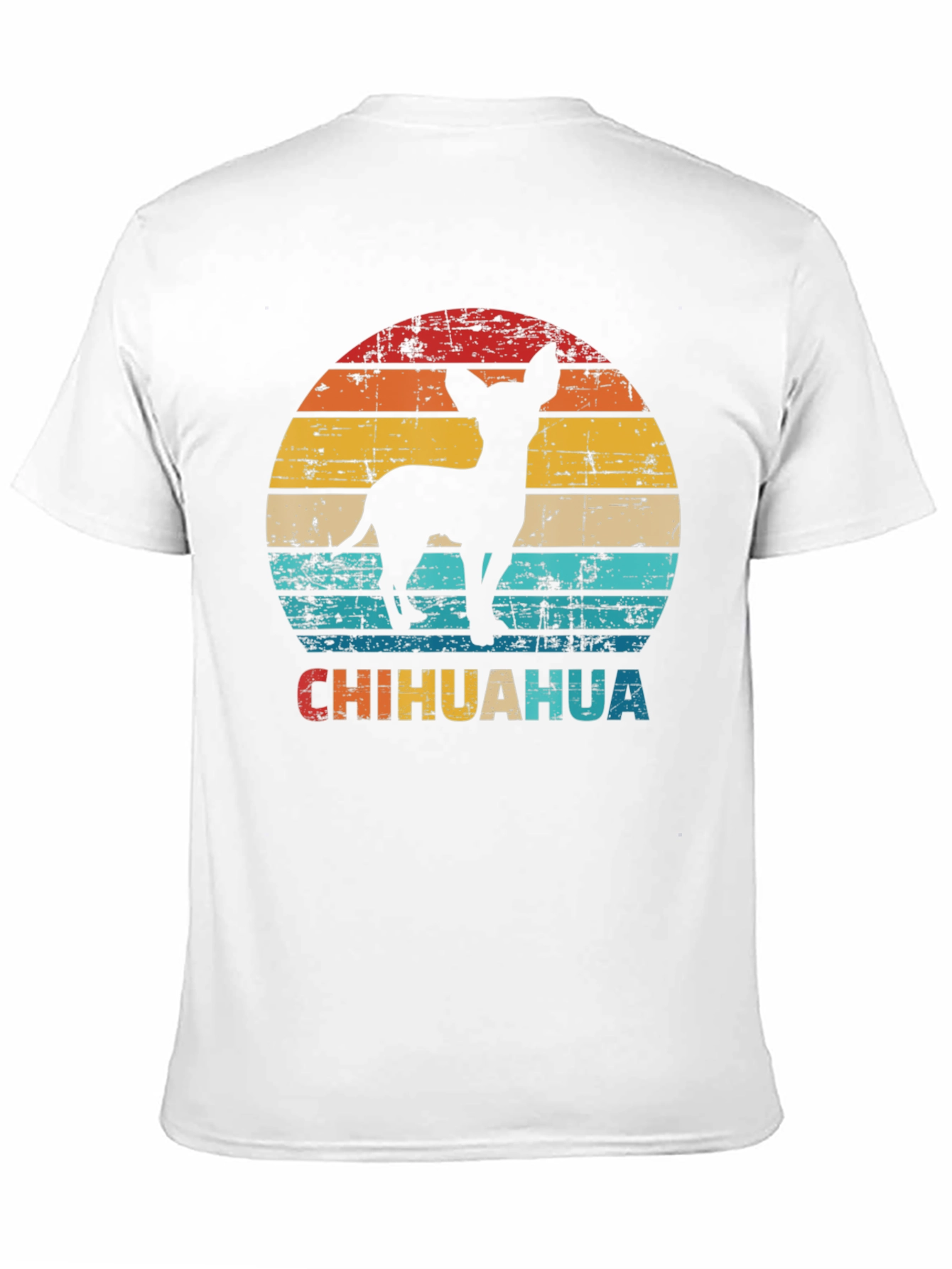 Retro Chihuahua Silhouette Graphic T-Shirt