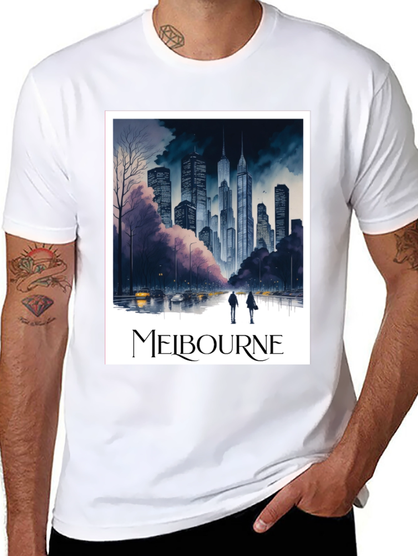 Melbourne Cityscape Graphic Tee