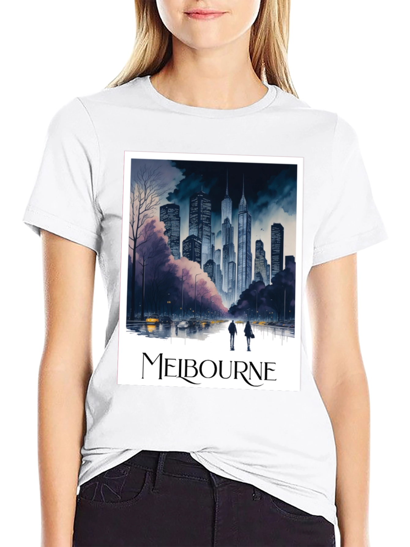 Melbourne Cityscape Graphic Tee