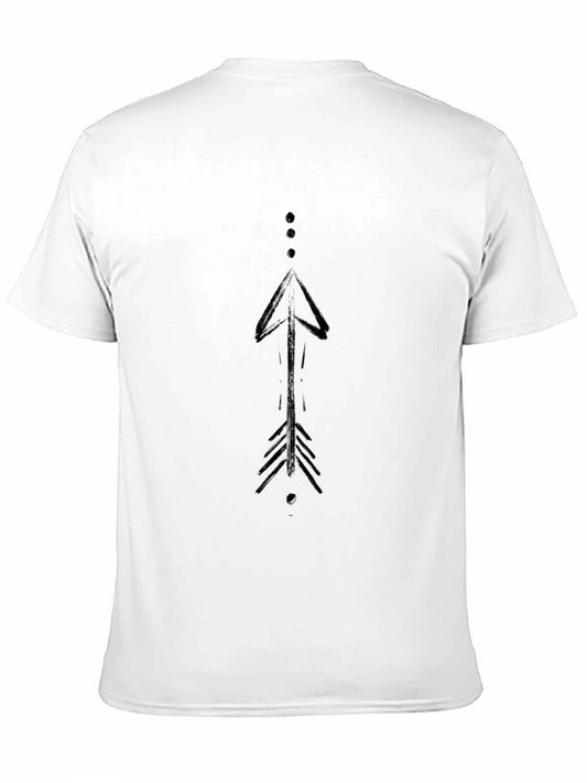 Modern Arrow Graphic Black T-Shirt