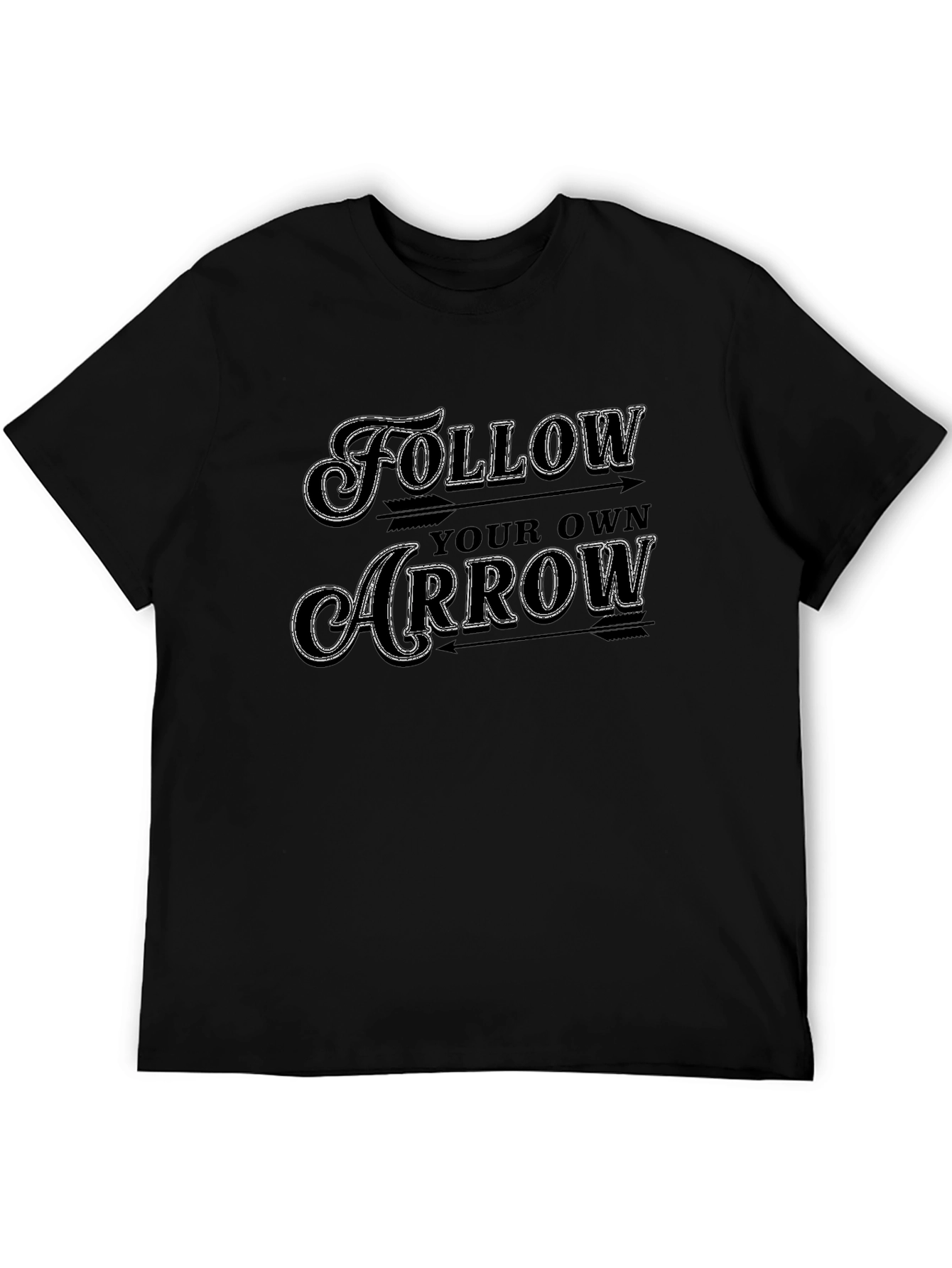 Follow Your Own Arrow Graphic Tee - Black T-Shirt