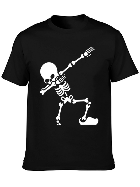 Skeleton Dabbing Graphic Tee - Black T-Shirt
