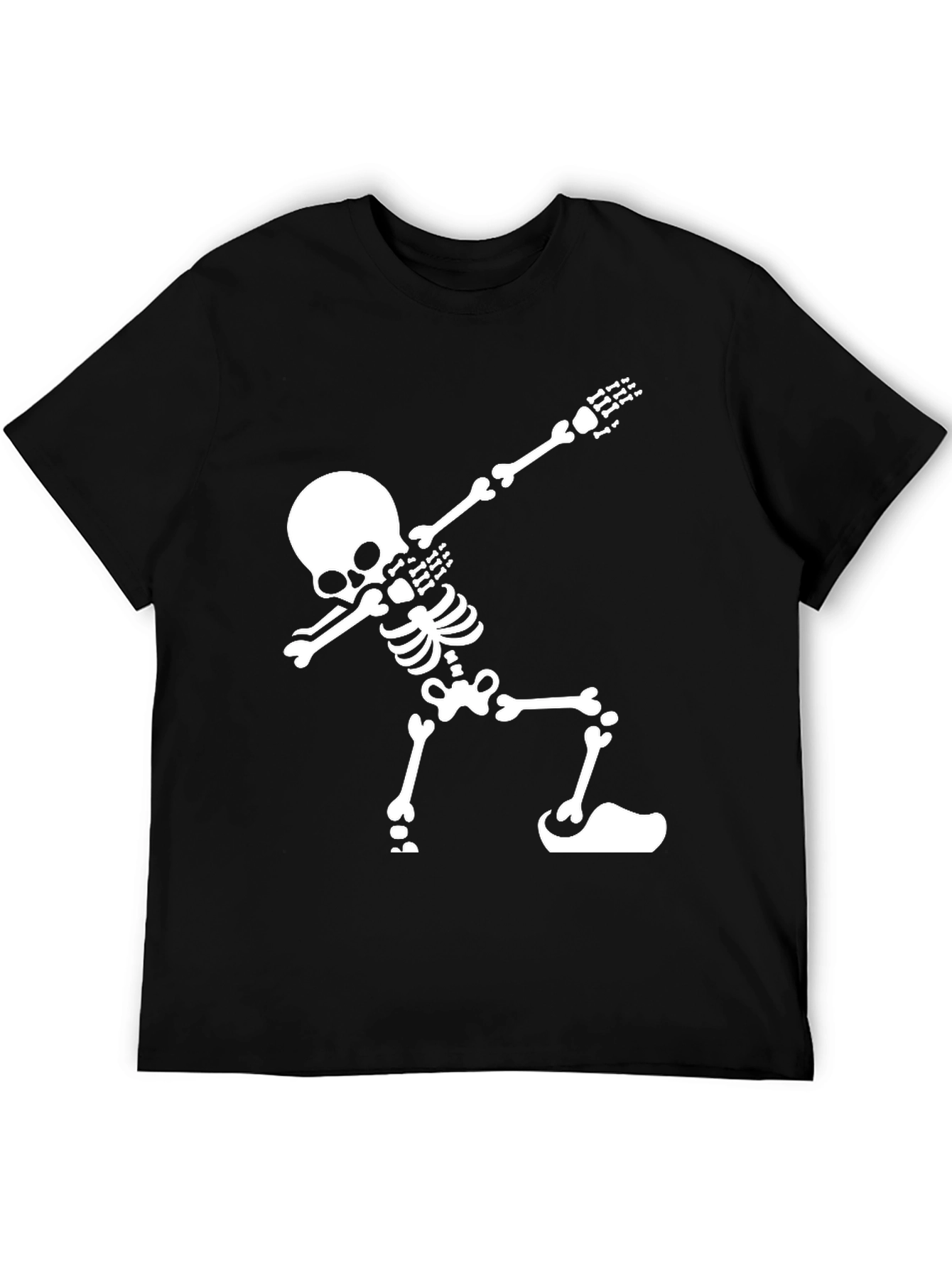 Skeleton Dabbing Graphic Tee - Black T-Shirt