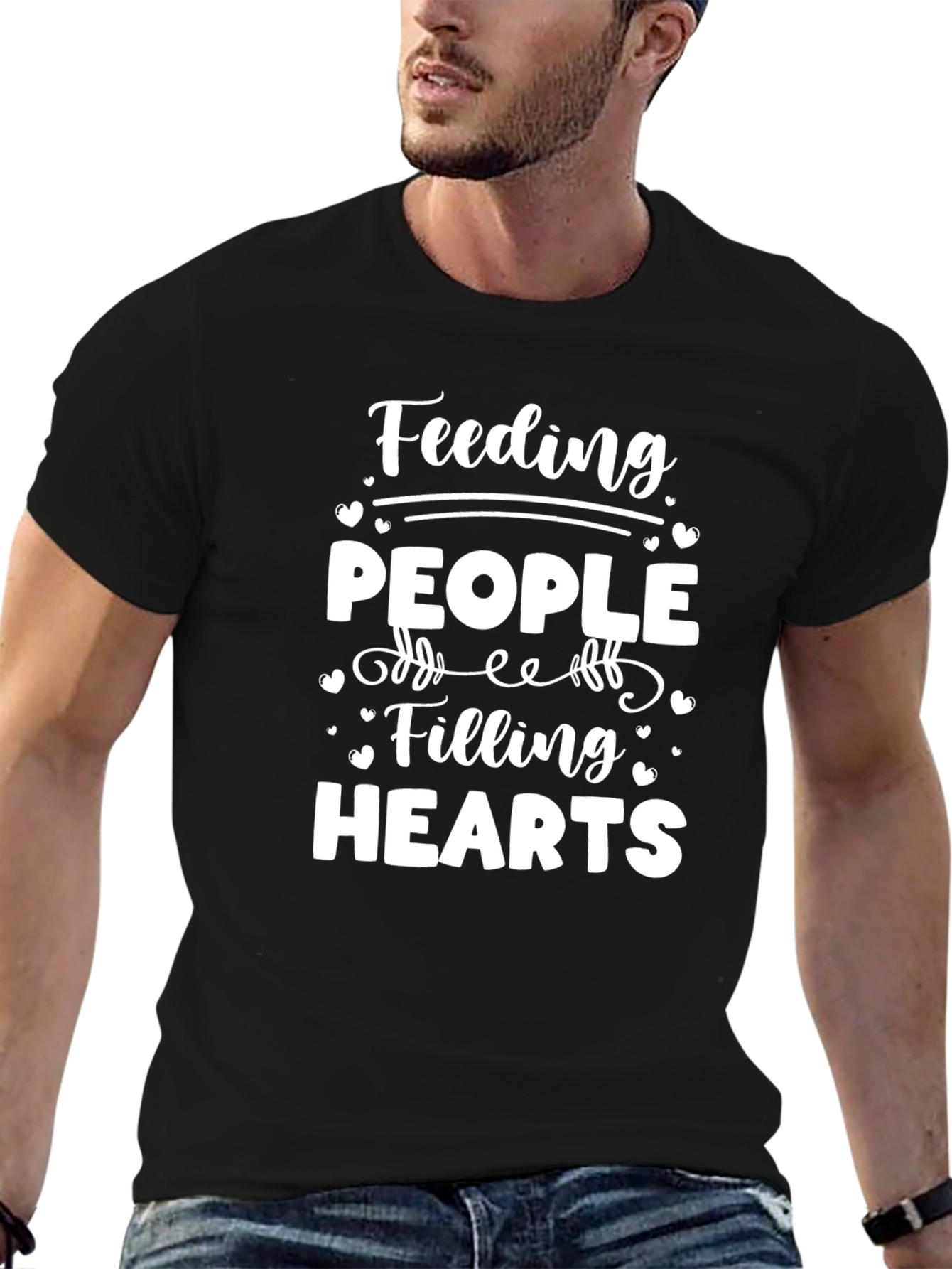Feeding People Filling Hearts Graphic Tee