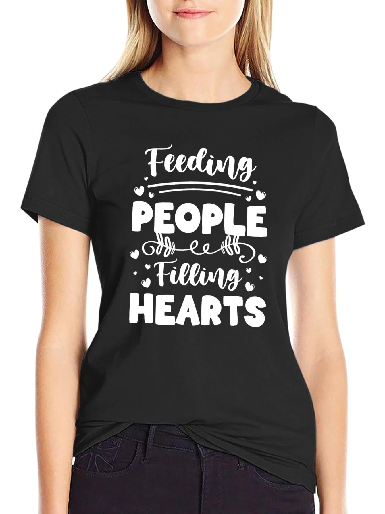 Feeding People Filling Hearts Graphic Tee