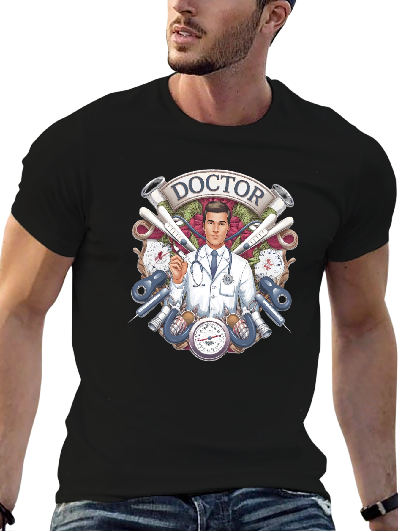 Doctor Graphic T-Shirt - Medical Theme Tee