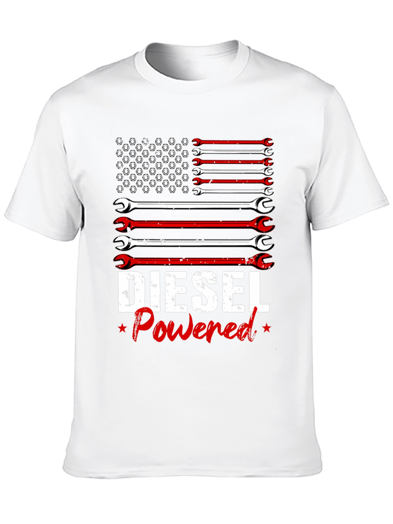Diesel Powered Wrench Flag Graphic Tee