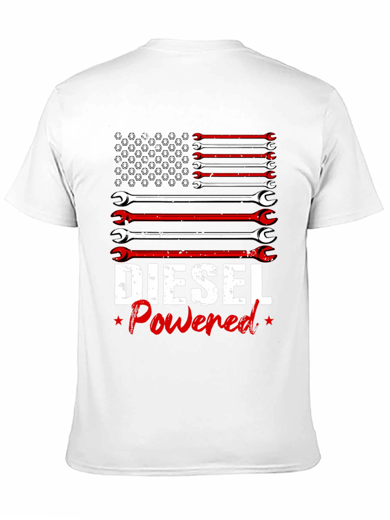 Diesel Powered Wrench Flag Graphic Tee