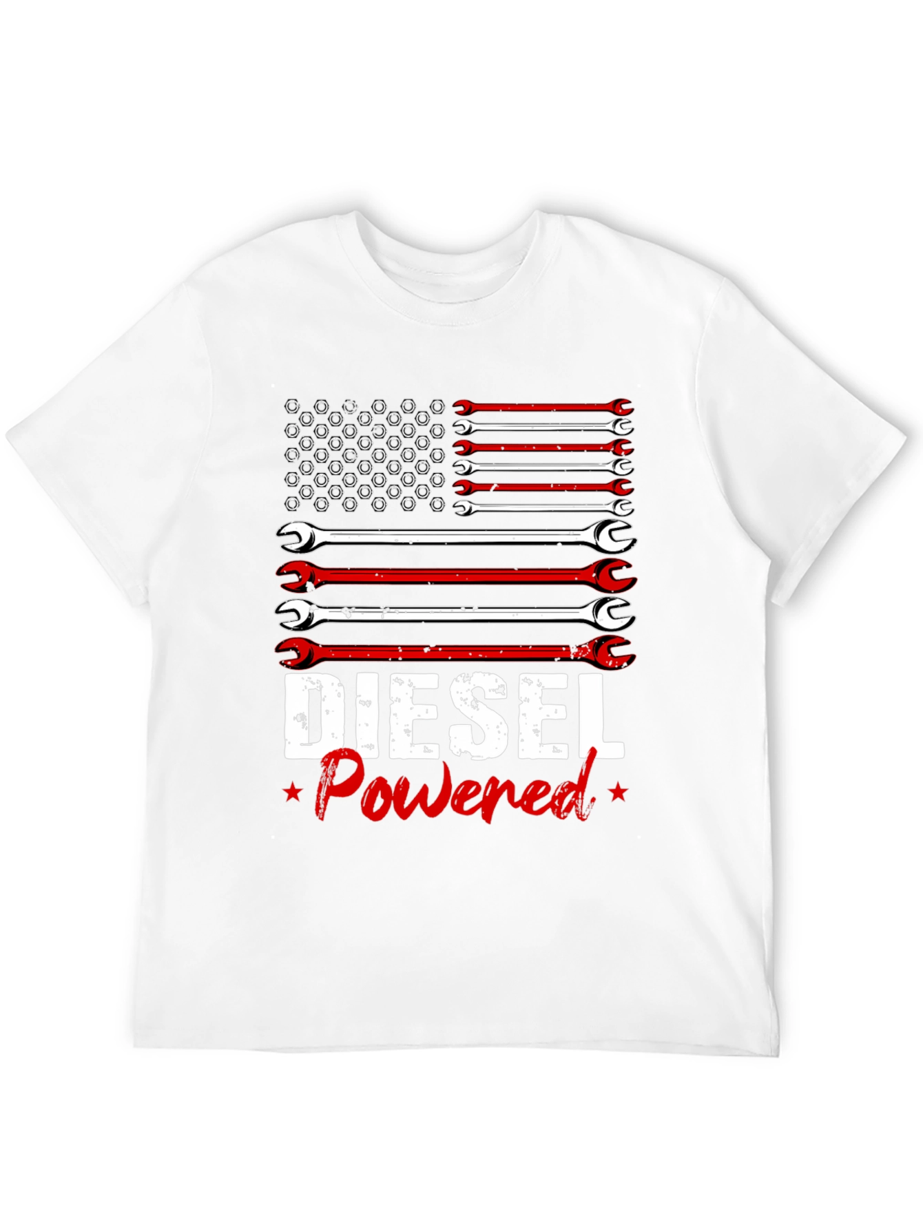 Diesel Powered Wrench Flag Graphic Tee