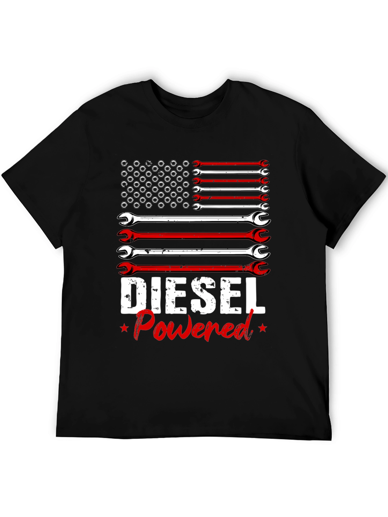Diesel Powered Wrench Flag Graphic Tee