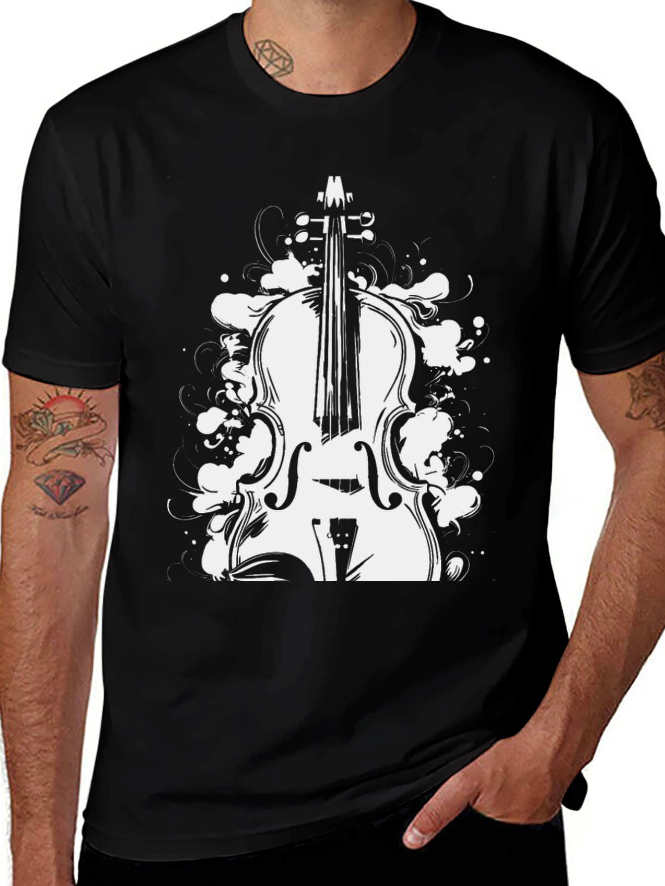 Musical T-Shirt - Cello Graphic Tee