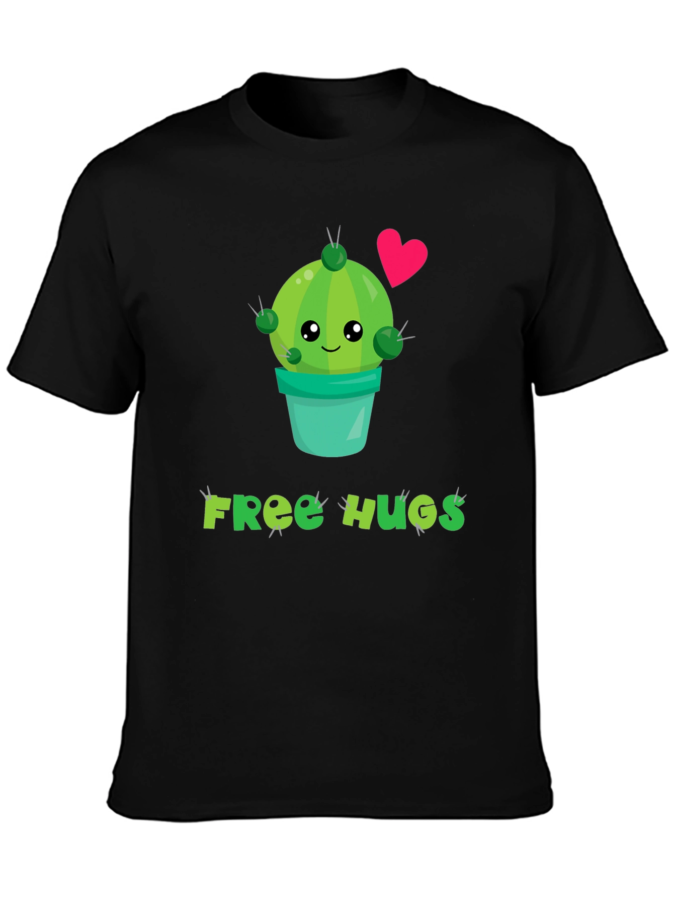 Cute Cactus Free Hugs Graphic Tee