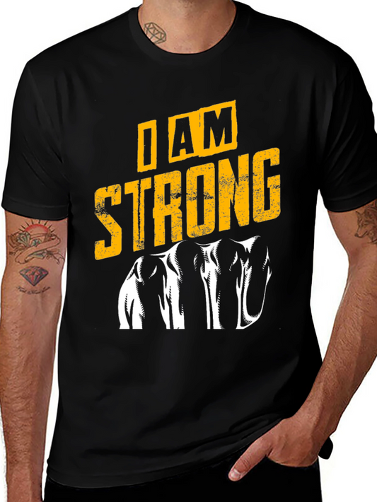 I AM STRONG Graphic Tee - Motivation & Fitness T-Shirt