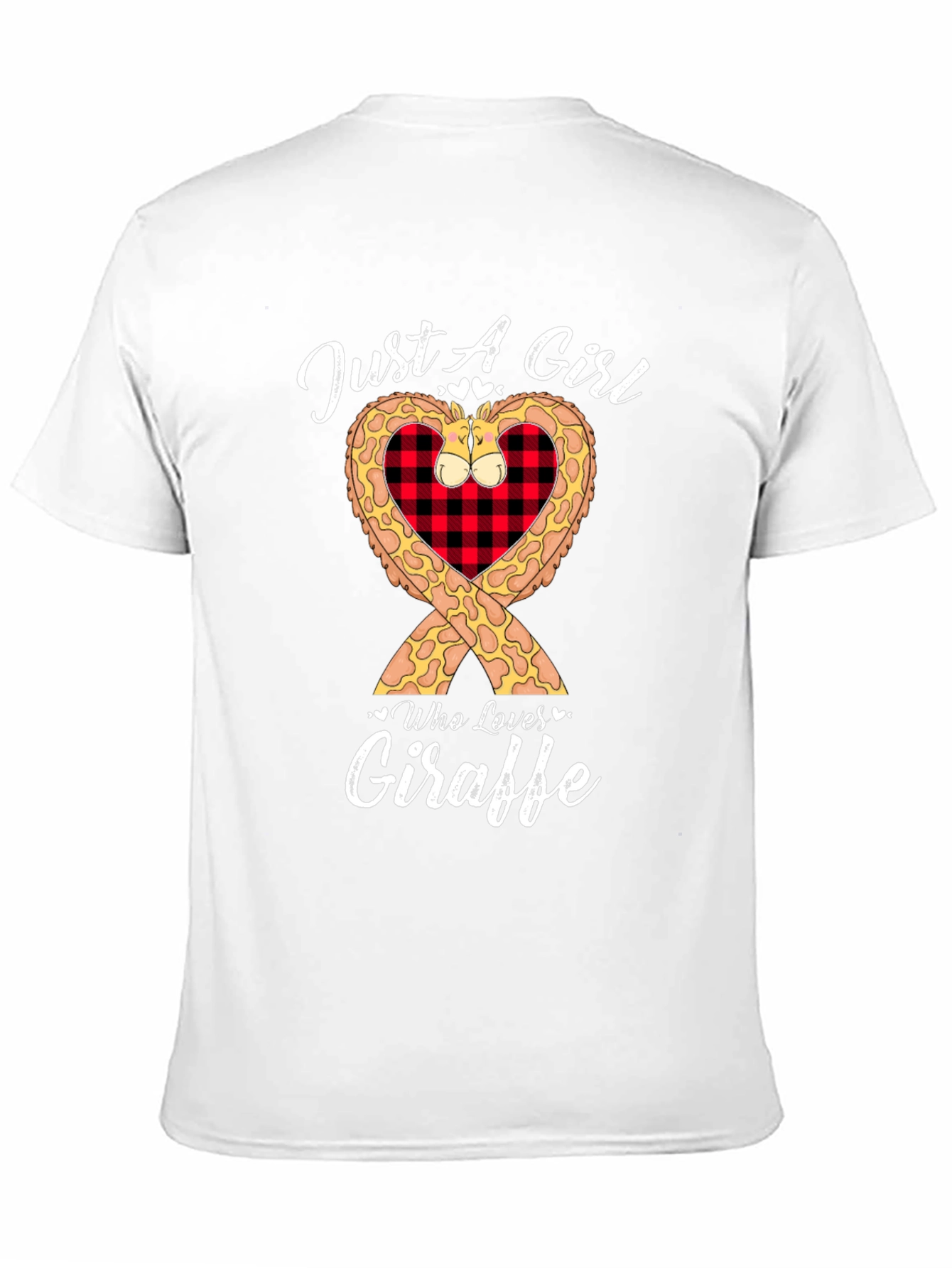 Just A Girl Who Loves Giraffe Graphic T-Shirt