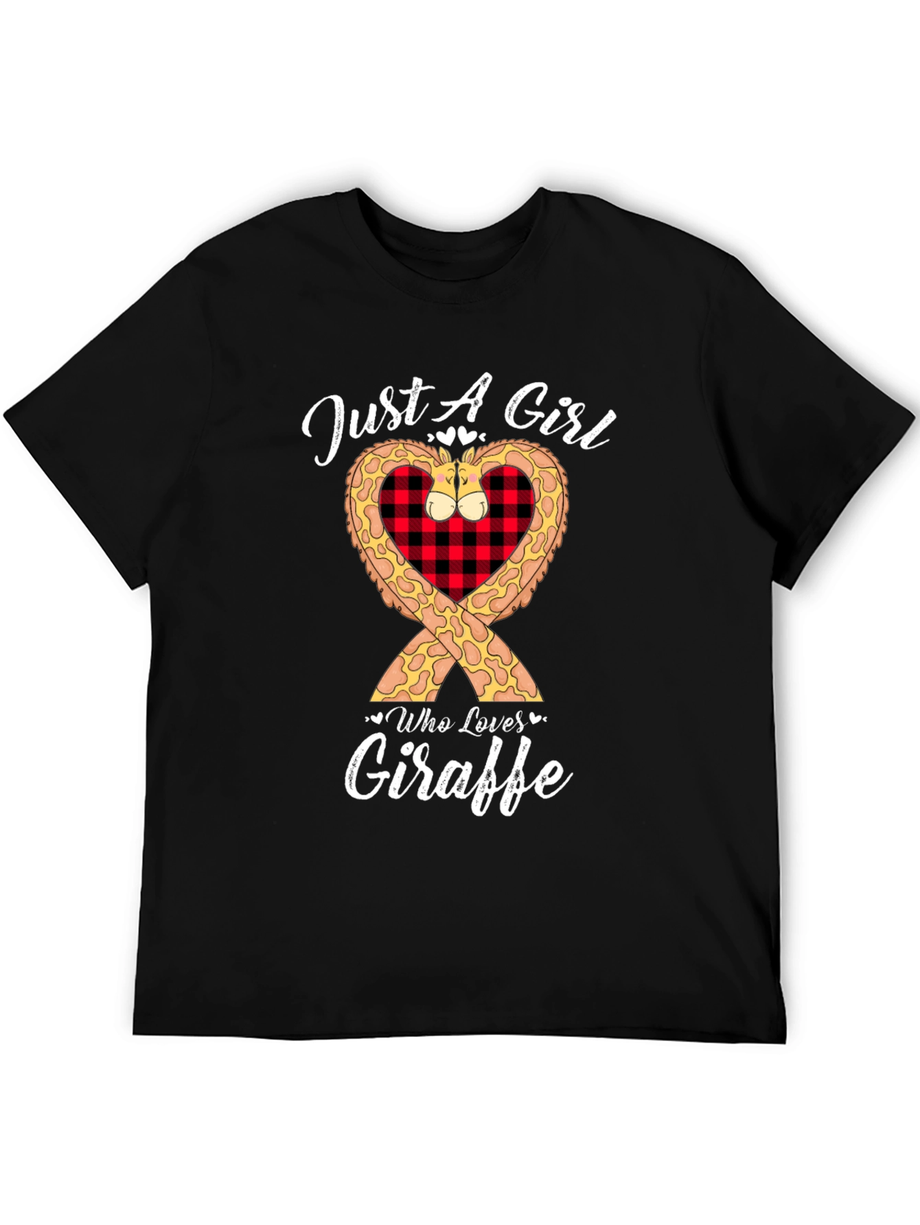 Just A Girl Who Loves Giraffe Graphic T-Shirt
