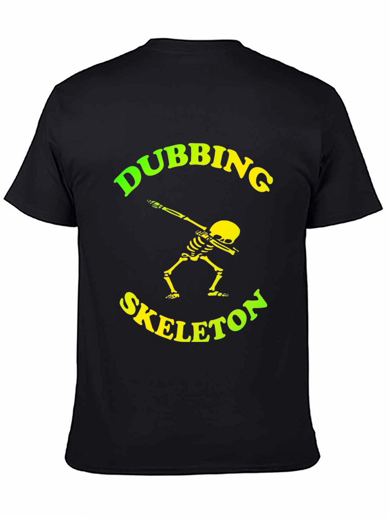 Dabbing Skeleton Graphic Tee - Trendy Black T-Shirt