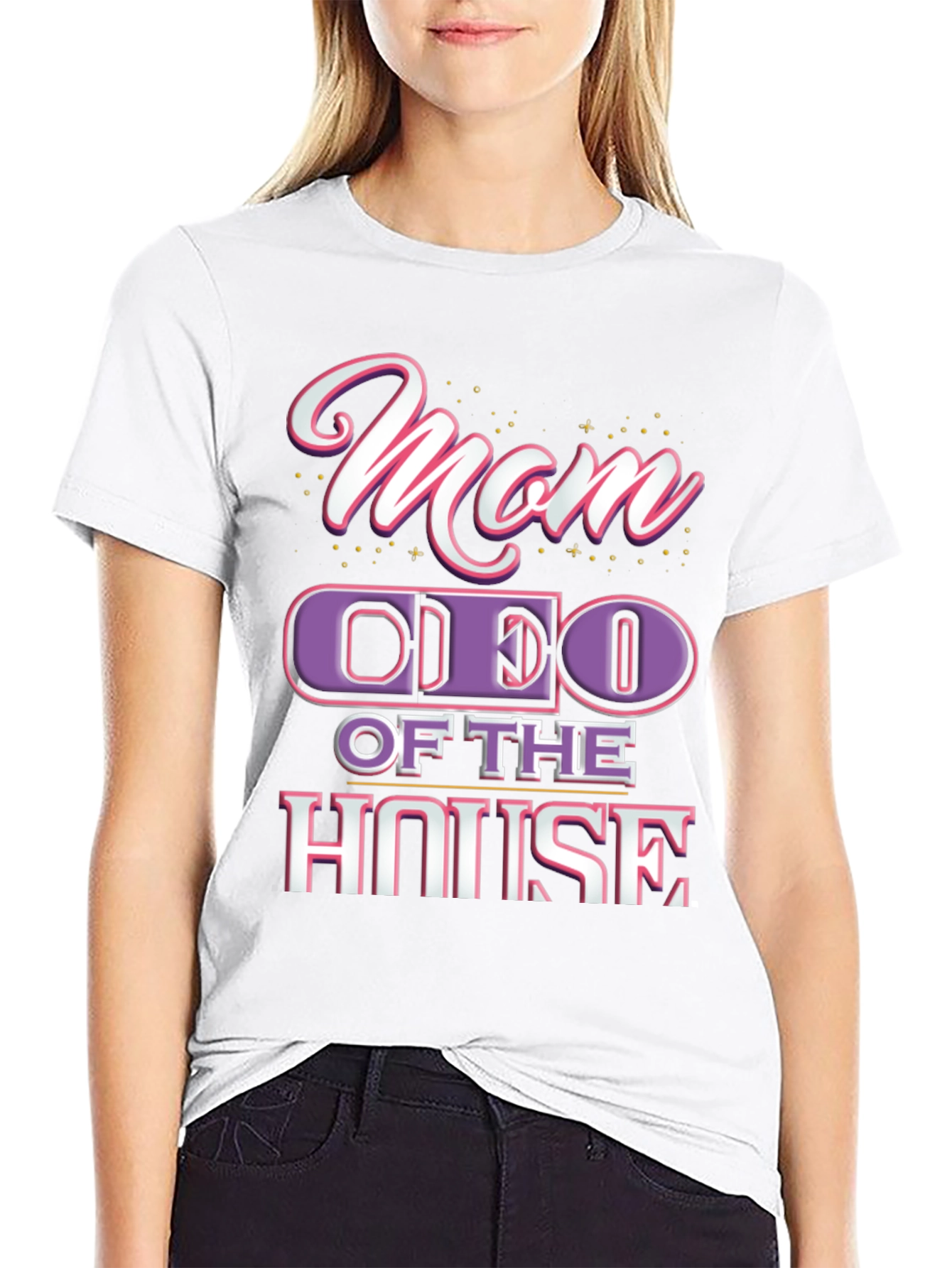 Mom CEO of the House Black T-Shirt