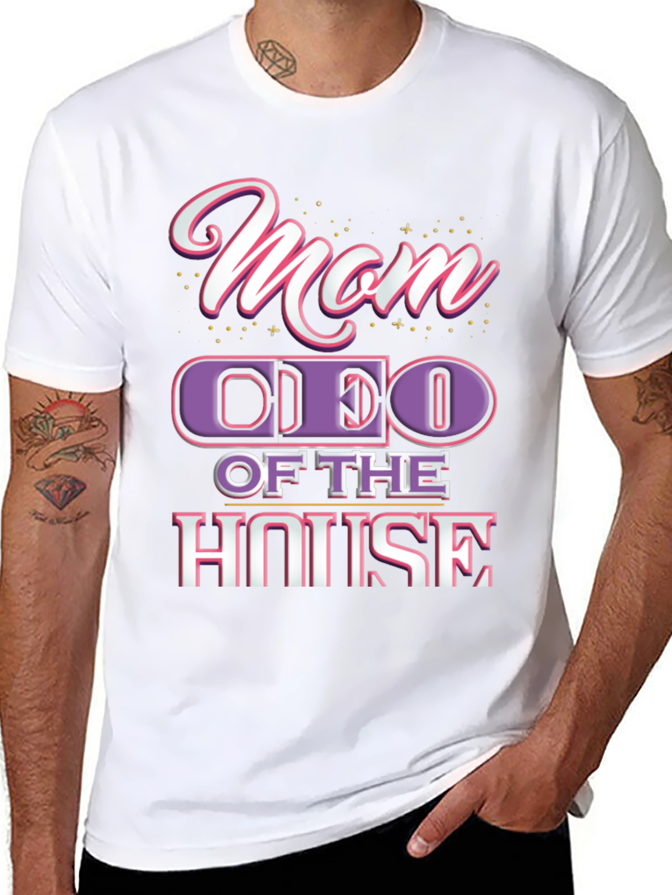 Mom CEO of the House Black T-Shirt