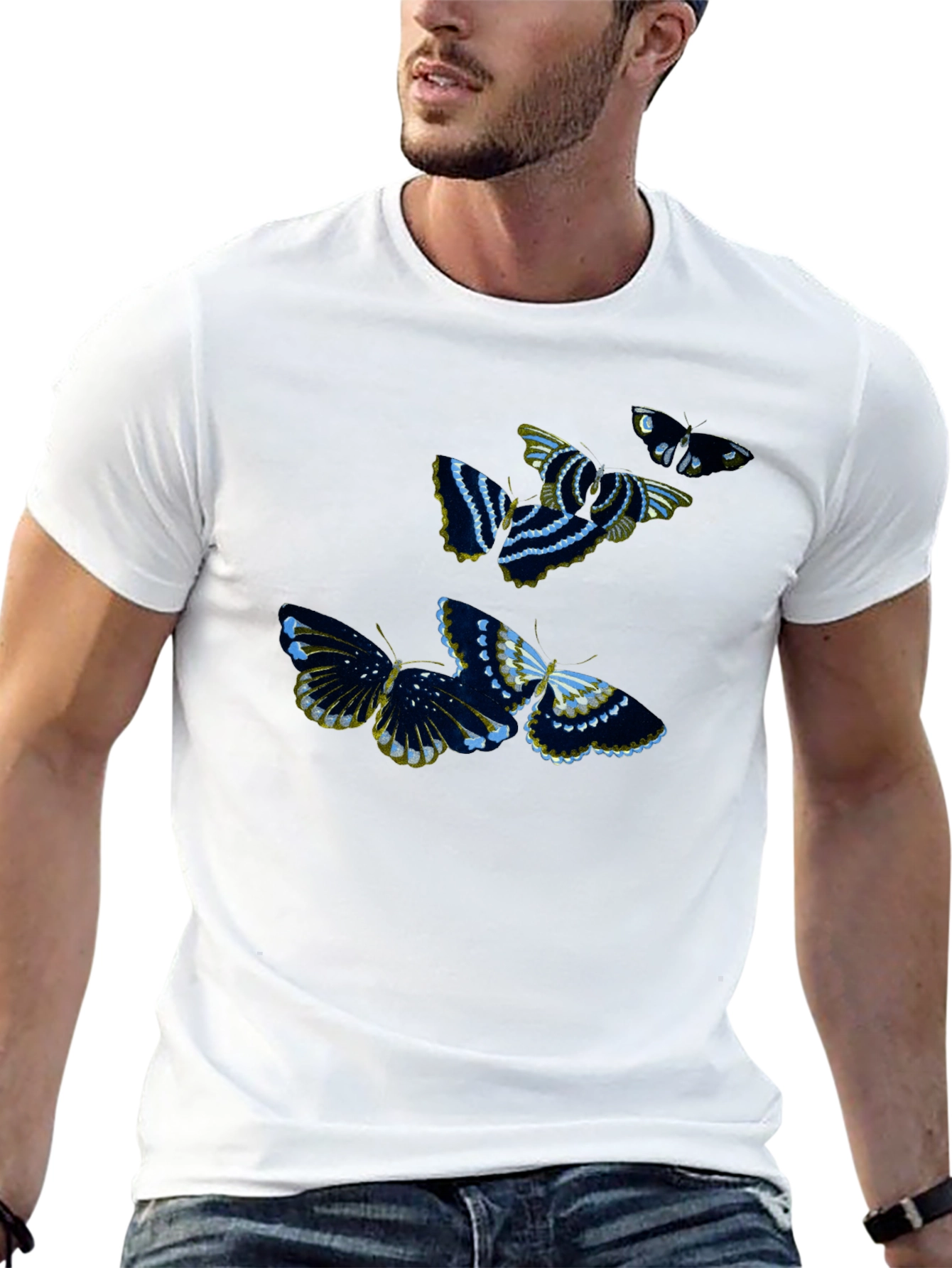 Butterfly Graphic Black T-Shirt