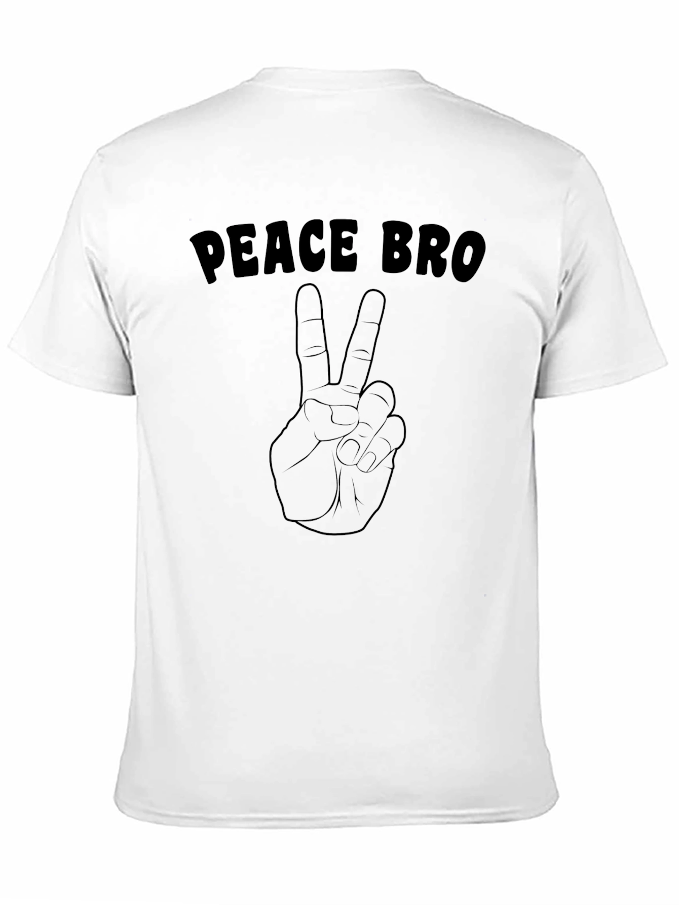 Peace Bro Graphic T-Shirt - Black